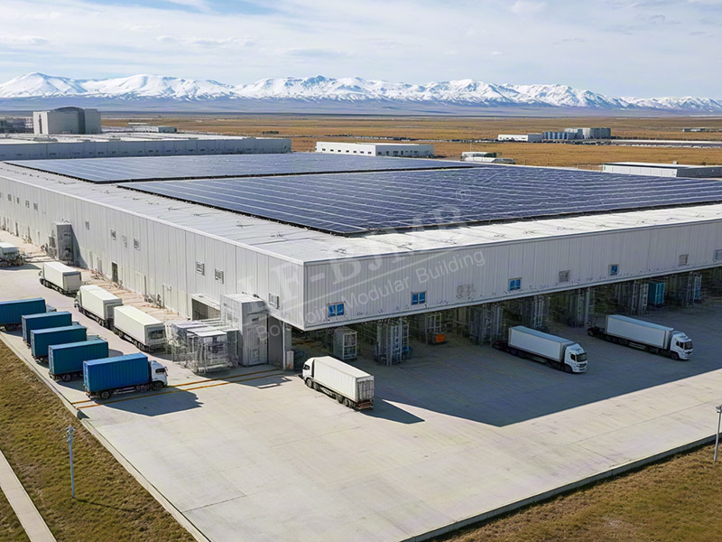 Решение для строительства стальных конструкций холодильных камер с холодильной цепью в Узбекистане