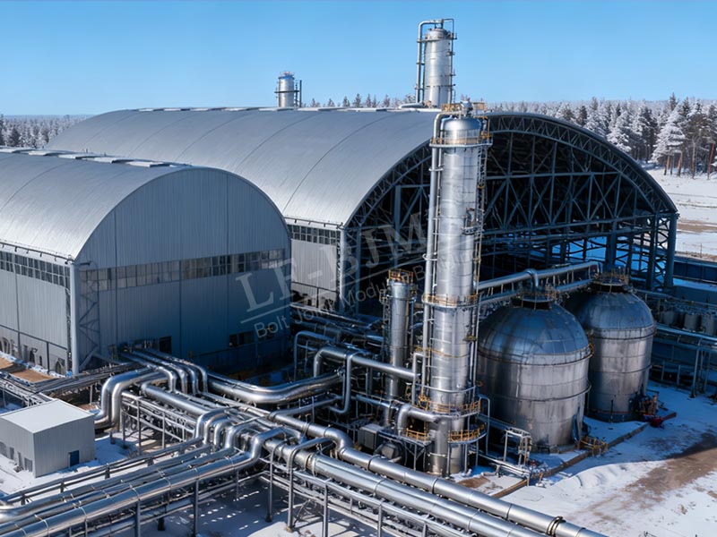 Производственные корпуса крупных химических заводов