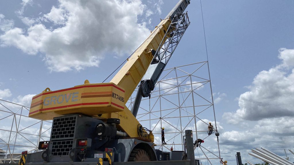 Ангар из стальных конструкций