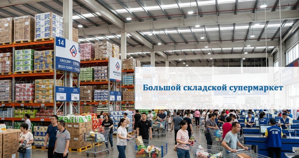 Большой складской супермаркет LF